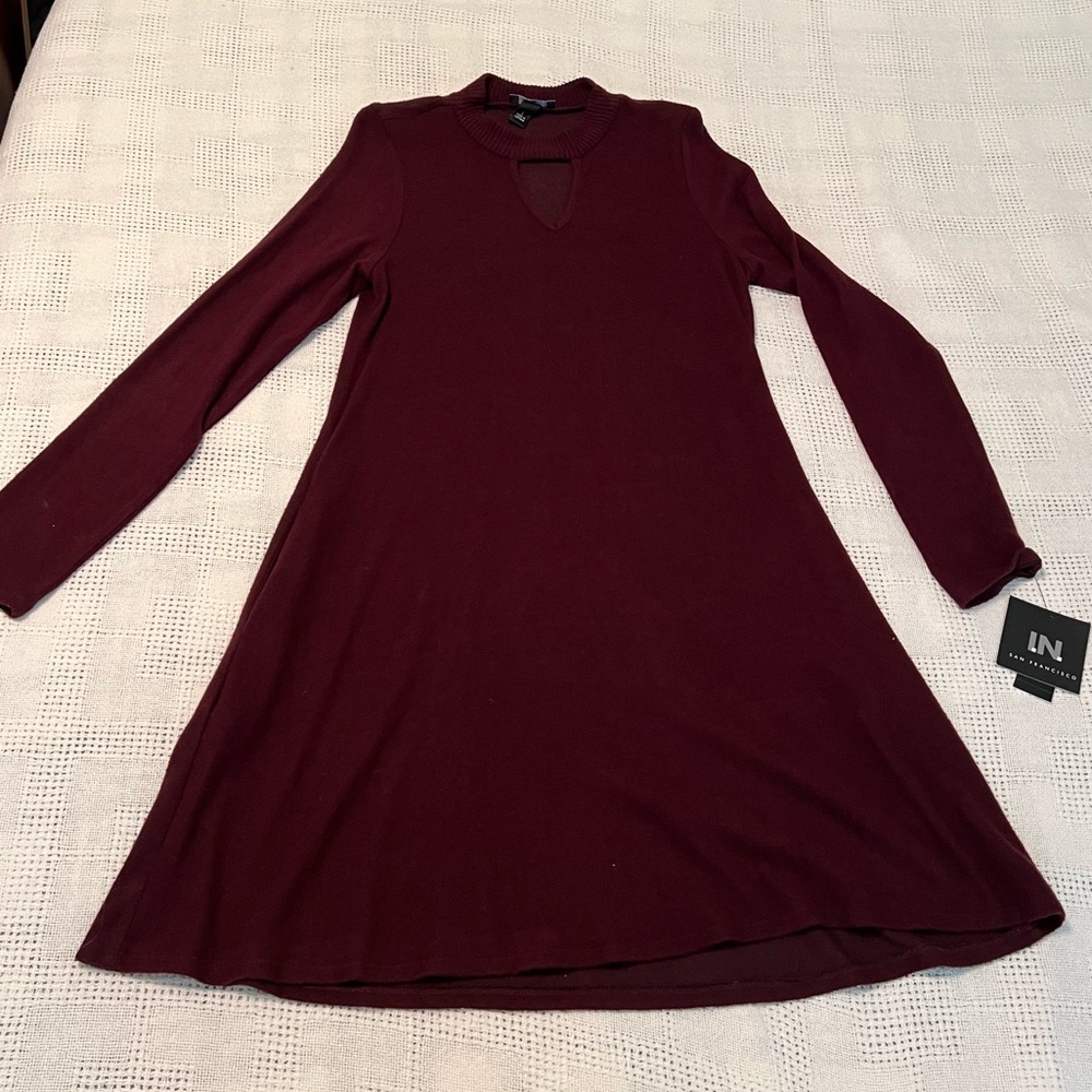 I.N.key hole sweater dress.